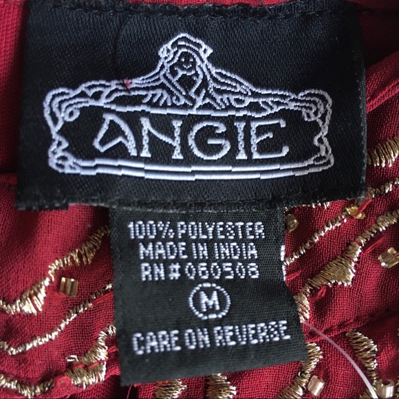 Angie dressy burgundy romper in size medium - Picture 5 of 12